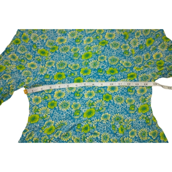 BP Dress Size S Blue Green Floral - Picture 4 of 12